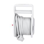 Predlžovací kábel Solight bubon 10 m, 3 zásuvky, sivý kábel, 3x 1,0 mm2
