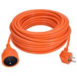 Predlžovací kábel Solight - konektor, 1 zásuvka, 20 m, 3 x 1,5 mm2, oranžový