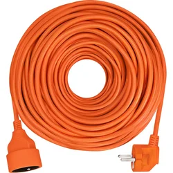 Predlžovací kábel Solight - konektor, 1 zásuvka, 25 m, 3 x 1,5 mm2, oranžový