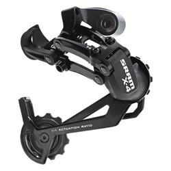 Prehadzovačka SRAM X-4 s dlhým vodítkom, čierna