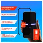 Prémiové ochranné tvrdené sklo FIXED Armor s aplikátorom pre Apple iPhone 15, čierne