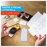 Prémiové ochranné tvrdené sklo FIXED Armor s aplikátorom pre Apple iPhone 15, čierne