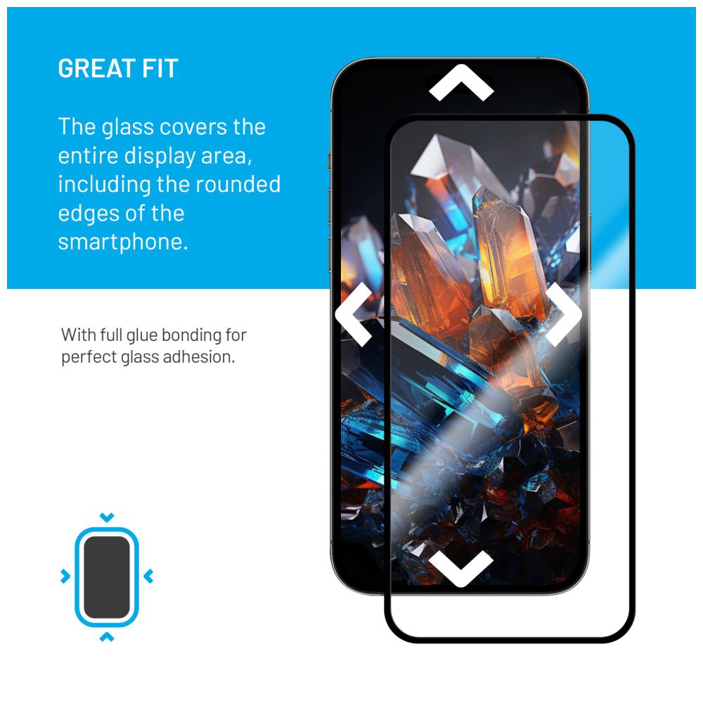 Prémiové ochranné tvrzené sklo FIXED Armor s aplikátorem pro Samsung Galaxy A54 5G, černé