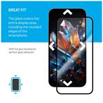 Prémiové ochranné tvrzené sklo FIXED Armor s aplikátorem pro Samsung Galaxy A55 5G, černé