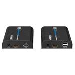 PremiumCord 4K@60Hz HDMI KVM extender s USB 2.0 na 120m přes LAN síť
