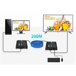 PremiumCord 4K@60Hz HDMI KVM extender s USB 2.0 na 120m přes LAN síť