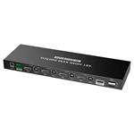 PremiumCord 4K@60Hz HDMI2.0 KVM prepínač 4:1 s diaľkovým ovládaním