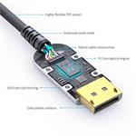 PremiumCord 8K optický kábel DisplayPort 1.4 M/M, pozlátený konektor 20 m