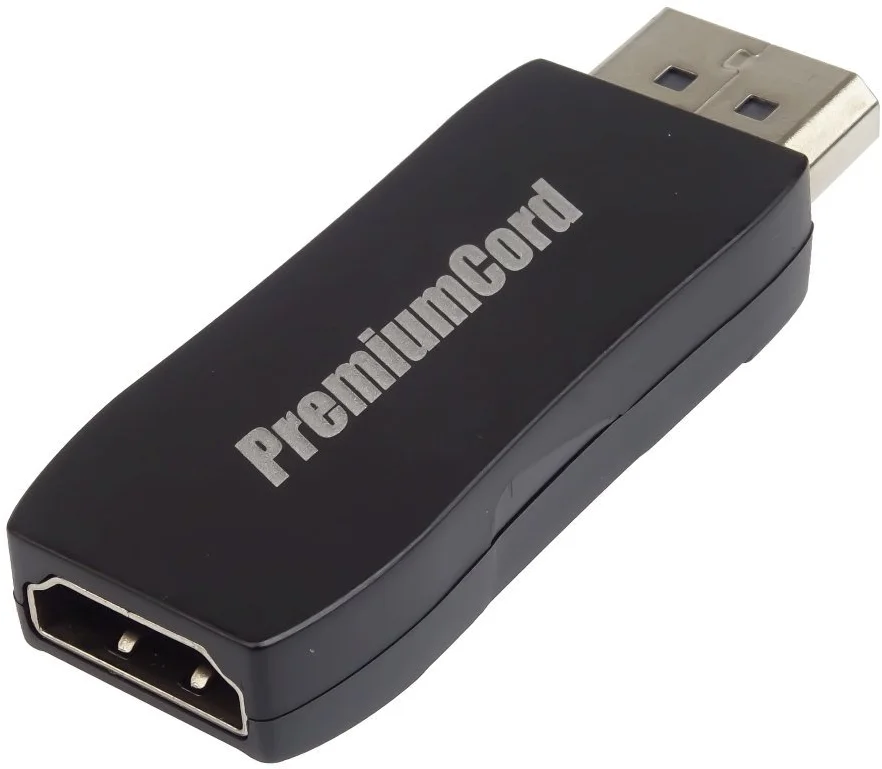 PremiumCord adaptér DisplayPort - HDMI Male/Female, support 3D, 4K*2K@30Hz kportad10