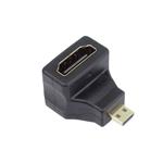 PremiumCord Adapter Micro HDMI Male na HDMI Female zahnutý do pravého úhlu 90°