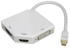 PremiumCord adaptér Mini DisplayPort - HDMI + DVI + VGA 1080p (4K over HDMI) kportadm07 - Kabely + redukce