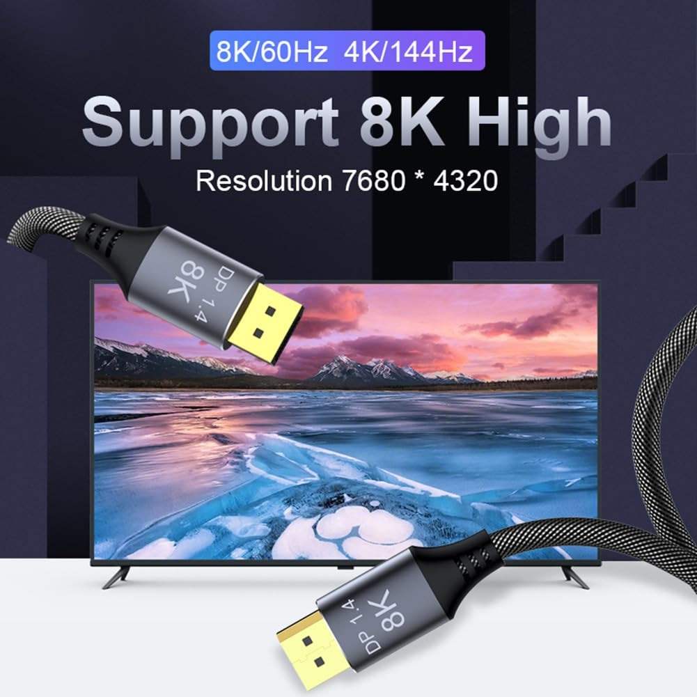 PremiumCord DisplayPort 1.4 přípojný kabel