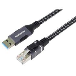 PremiumCord Ethernetový kabel USB3.2 -> LAN RJ45 10/100/1000 MBIT délka 3m