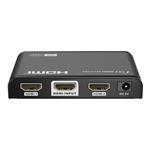 PremiumCord HDMI 2.0 splitter 1-2 porty, 4K x 2K/60Hz, FULL HD, 3D, černý