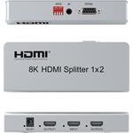 PremiumCord HDMI 2.1 splitter 1-2 porty, 8K@60Hz, 4K@120Hz, 1080p, HDR