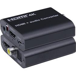 PremiumCord HDMI 4K Audio extractor s oddělením audia na stereo jack, SPDIF Toslink, RCA