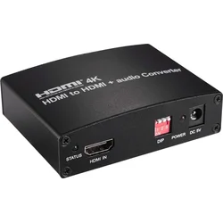 PremiumCord HDMI 4K Audio extraktor s oddelením zvuku na stereo jack, SPDIF Toslink, RCA