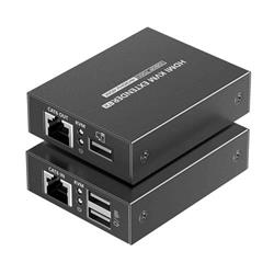 PremiumCord HDMI KVM extender 4K a FULL HD 1080p na 70m s přenosem USB