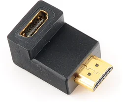 PremiumCord HDMI M/F adaptér 90° pravý uhol, pozlátený