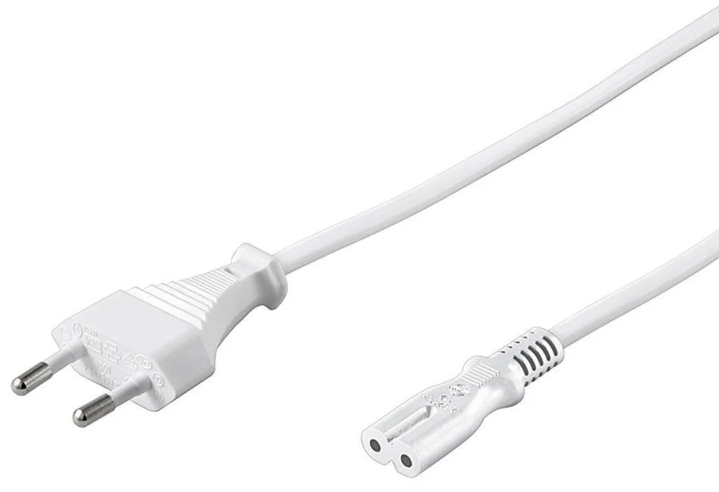 PremiumCord Kabel síťový 230V k magnetofonu 2m bílý