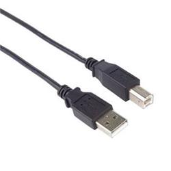 PremiumCord kabel USB-A - USB-B 5m černý