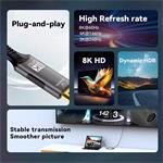 PremiumCord kabel USB-C na DisplayPort DP1.4   8K@60Hz a 4k@120Hz  2m