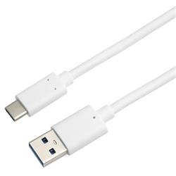 PremiumCord kabel USB-C - USB 3.0 A (USB 3.2 generation 2, 3A, 10Gbit/s) 2m bílá