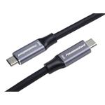 PremiumCord ku31cr5 – USB-C kábel, čierny, 5 m
