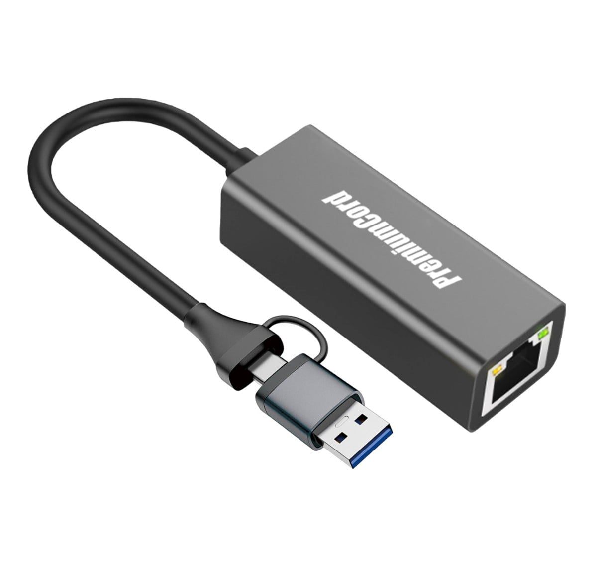 PremiumCord ku31ether07 – Adaptér USB-C a USB-A, 15 cm