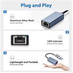 PremiumCord ku31ether07 – Adaptér USB-C a USB-A, 15 cm