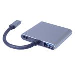 PremiumCord MST adaptér USB-C 2x HDMI, USB3.0, PD, rozlíšenie 4K a FULL HD 1080p ku31hdmi13