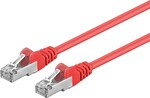 PremiumCord Patch kábel CAT6a S/FTP RJ45-RJ45 0,5 m červený