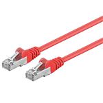 PremiumCord Patch kabel CAT6a S/FTP RJ45-RJ45 0,5m červený