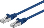 Premiumcord Patch kábel CAT6a S-FTP, RJ45-RJ45, AWG 26/7, 1 m, modrý