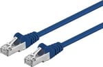 Premiumcord Patch kábel SFTP CAT6A, 3 m – modrý