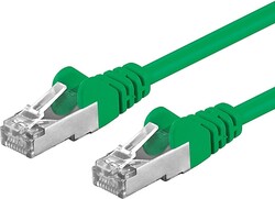 Premiumcord Patch kábel SFTP CAT6A, 3 m – zelený
