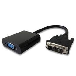 PremiumCord převodník DVI na VGA s krátkým kabelem - černý