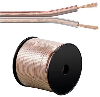 PremiumCord Reproduktorové káble 100 U medené 2x0,75mm 1m