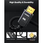 PremiumCord ULTRA HDMI 2.1 High Speed + Ethernet kábel 8K@60Hz, pozlátený 1,5 m