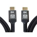PremiumCord ULTRA HDMI 2.1 High Speed + Ethernet kábel 8K@60Hz, pozlátený 5 m