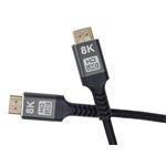 PremiumCord ULTRA HDMI 2.1 High Speed + Ethernet kábel 8K@60Hz, pozlátený 7,5 m