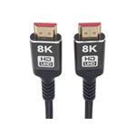 PremiumCord ULTRA HDMI 2.1 High Speed + Ethernet kabel 8K@60Hz,zlacené 0,5m