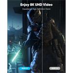 PremiumCord ULTRA HDMI 2.1 High Speed + Ethernet kabel 8K@60Hz,zlacené 0,5m