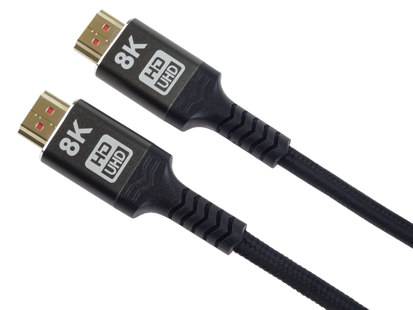 PremiumCord ULTRA HDMI 2.1 High Speed + Ethernet kabel 8K@60Hz,zlacené 5m