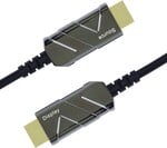 PremiumCord Ultra High Speed HDMI 2.1 optický kábel 8K@60Hz, pozlátený, 3 m