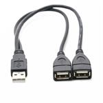 PremiumCord USB 2.0 kabel A/Male to A/Female (data+nabíjení)