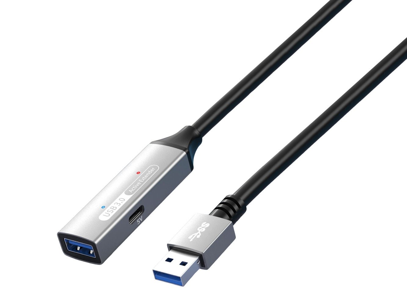 PremiumCord USB 3.2 repeater a prodlužovací kabel