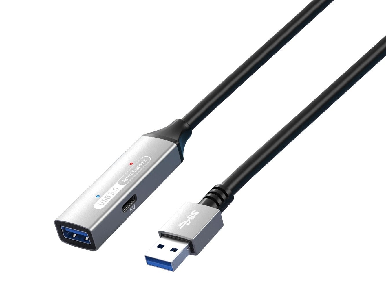 PremiumCord USB 3.2 rozbočovač a predlžovací kábel