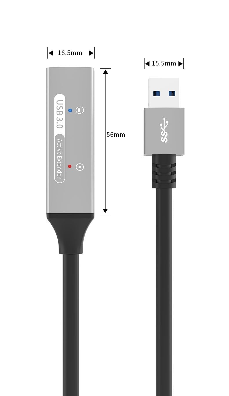 PremiumCord USB 3.2 rozbočovač a predlžovací kábel