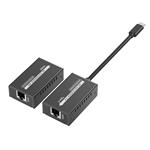 PremiumCord USB-C na HDMI extender cez Cat5e/6/6a patch kábel 4K@60Hz na 60 m